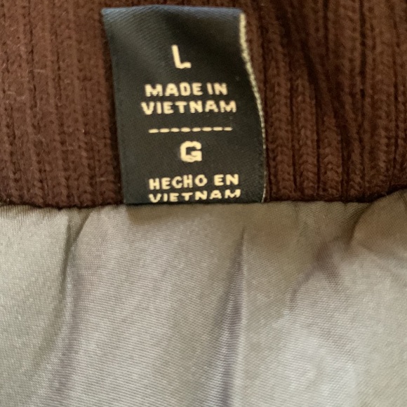 NWOT Tommy Hilfiger Men’s Chocolate Brown  Bomber Jacket Size Large - Picture 6 of 10